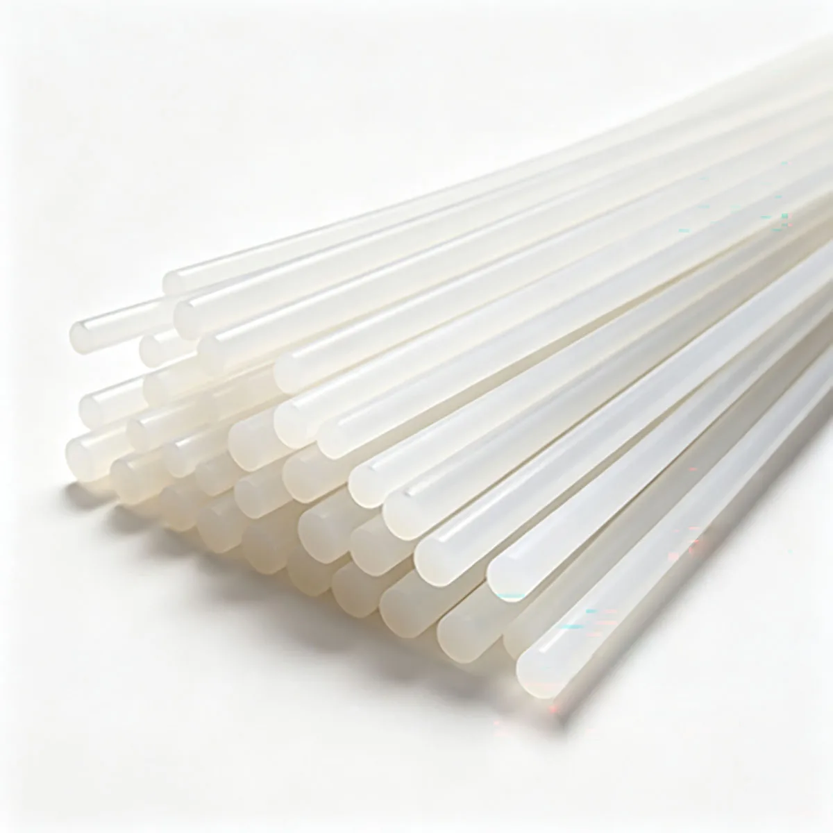 White PA6 Nylon Rod Wear Resistant Solid Plastic Bar Dia 3-15mm