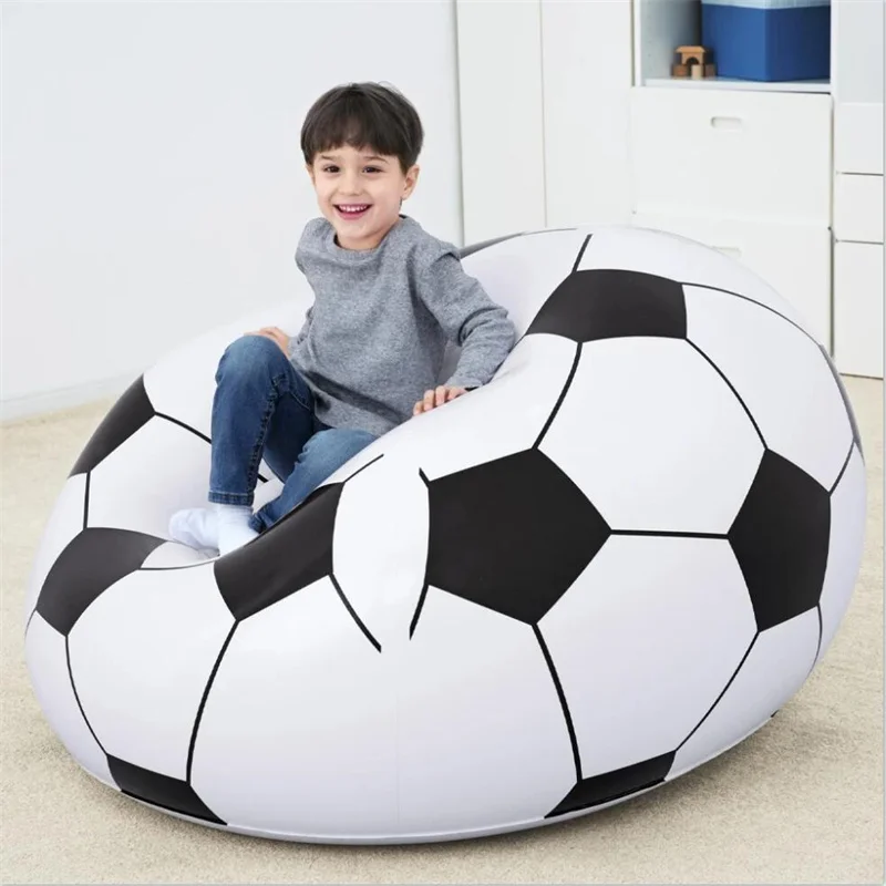 Thickened PVC Inflatable Football Sofa outdoor indoor Portable Leisure Relaxing Chair inflatable Single Person Lazy Sofa