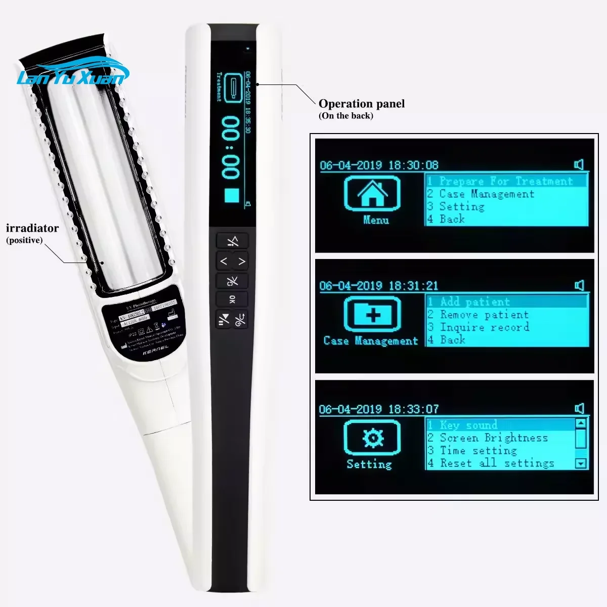 

light therapy device 311nm led uv light therapy device uvb phototherapy handheld for psoriasis vitiligo treatment