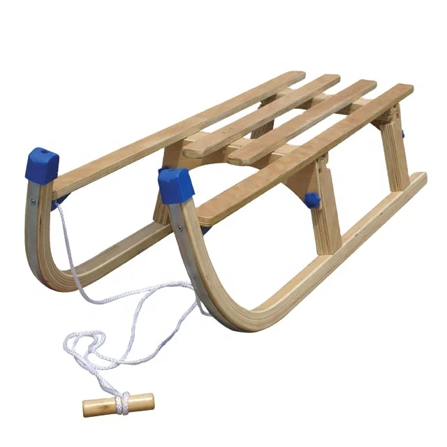 

Foldable Wooden Snow Sled For Kids