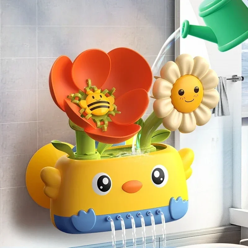 Children's Bathing Toys Watering Flowers and Flowers Taking Bathroom Spraying Shower Toddler Gifts