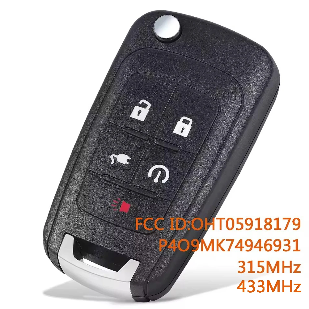 OHT05918179 P4O9MK74946931 315MHz/433MHz Fernbedienungsschlüssel für Chevrolet Volt 2011 2012 2013 2014 2015 22755321 22755323 22737534