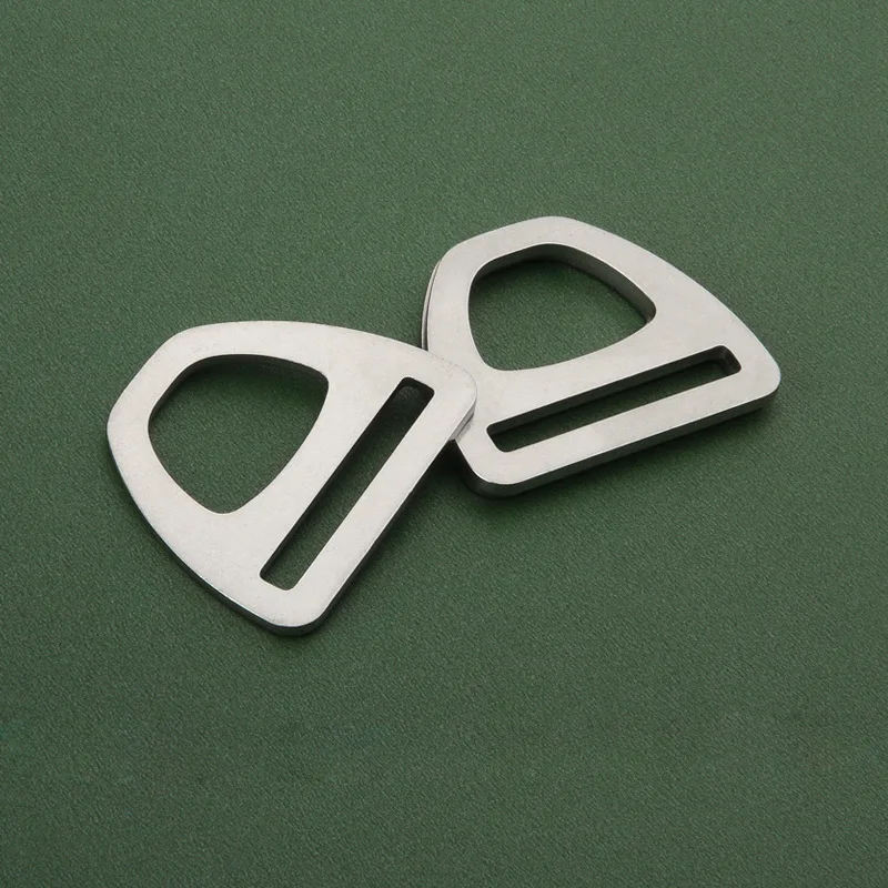 2pc 22/25/38mm Stainless Steel 304 Triangle Buckles Strap Webbing D Ring Outdoor Adjuster Buckle pet harness Luggage Accessories