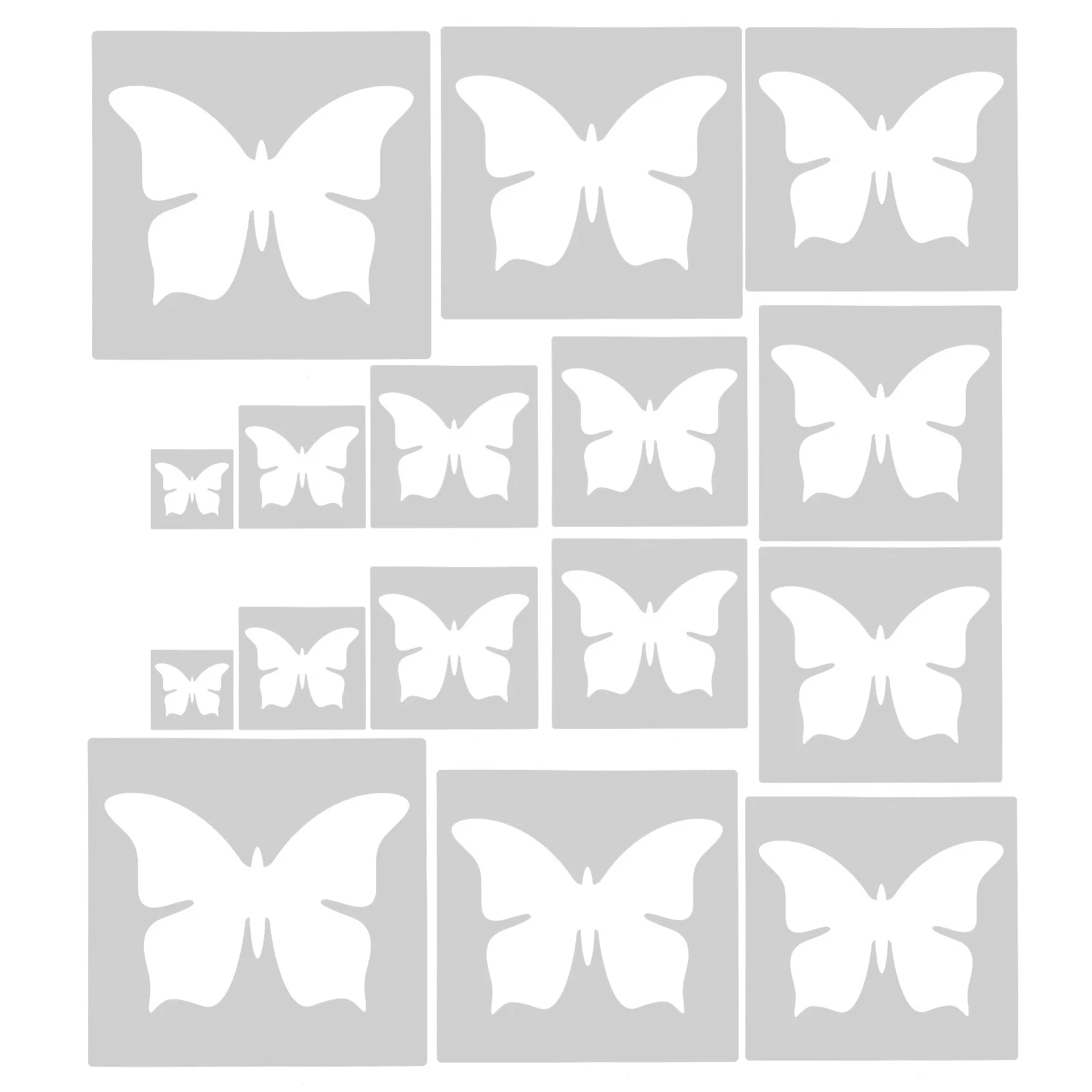 

16Pcs Easy to Use Butterfly Stencils Reusable Templates for Painting and Crafting Activities Reusable Stencils