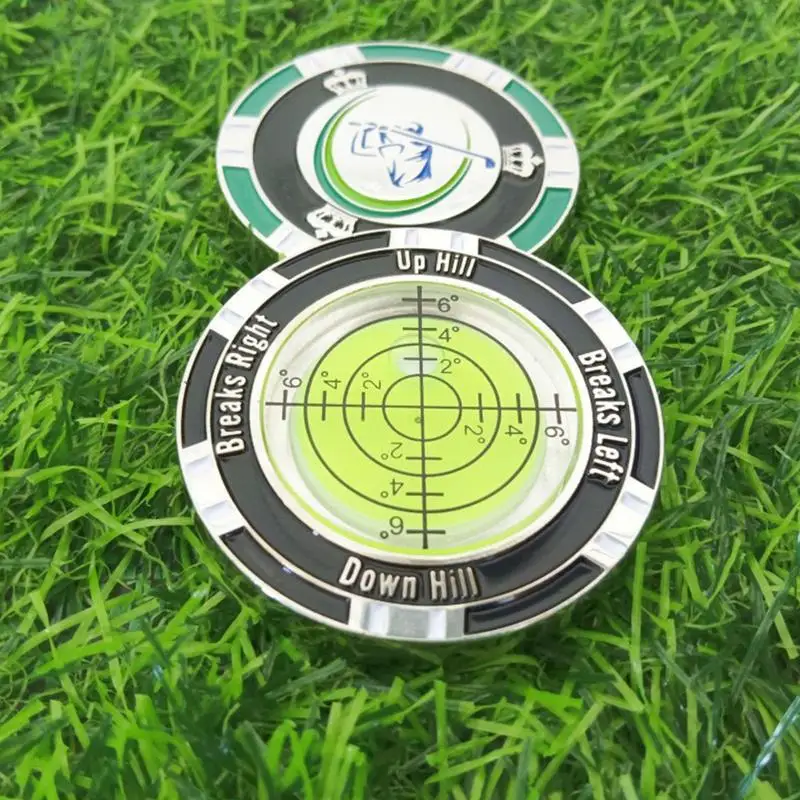 1pc Golf Slope Putting Level Reading Ball Marker Outdoor Golfing Sports Training Tool Golf Marker High Precision Level Reader