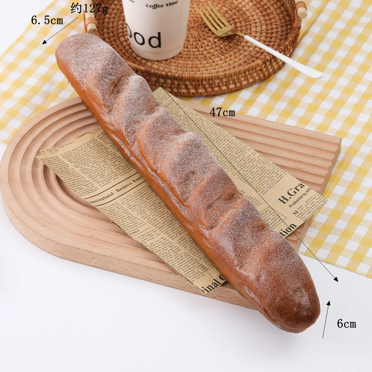Simulation Brot Künstliche Lebensmittel Bäckerei Dessert Konditorei Shop Hotel Dekor Bagel Croissant Baguette Gefälschte Roggen Brot Modell – Detail 3
