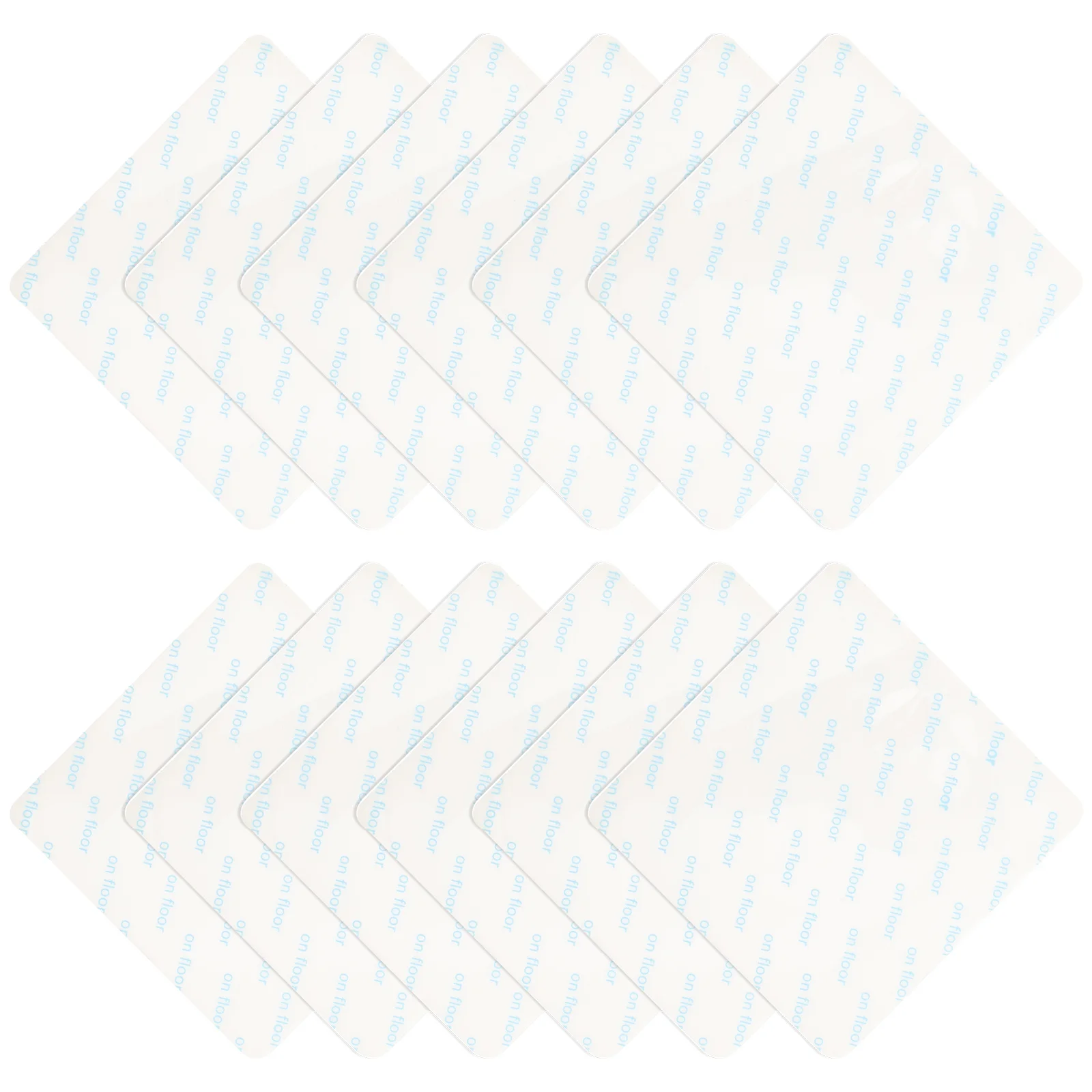 12 قطعة مجموعة أشرطة تثبيت مضادة للانزلاق للسجاد ملصقات غير قابلة للانزلاق تحافظ على البساط في مكانها على أرضيات الرخام المصفحة من بلاط الخشب الصلب