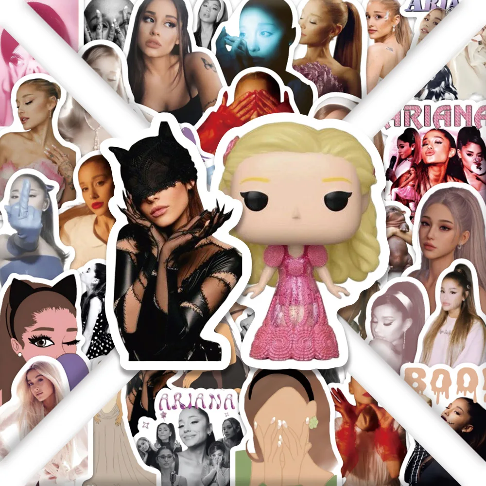 60PCS Ariana Stickers Yours Truly Graffiti Stickers DIY Diary Phone Case Handmade Scrapbook Aesthetic Stickers