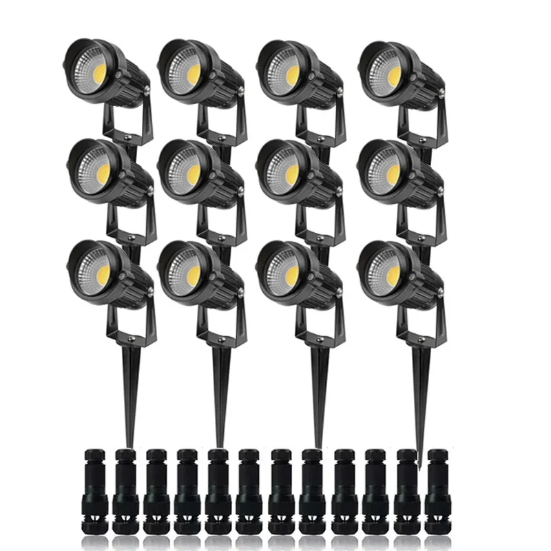 Waterproof Low Voltage LED Landscape Light 7W/10W Intelligent Garden Spike Light for Outdoor Restaurant Yard Lighting