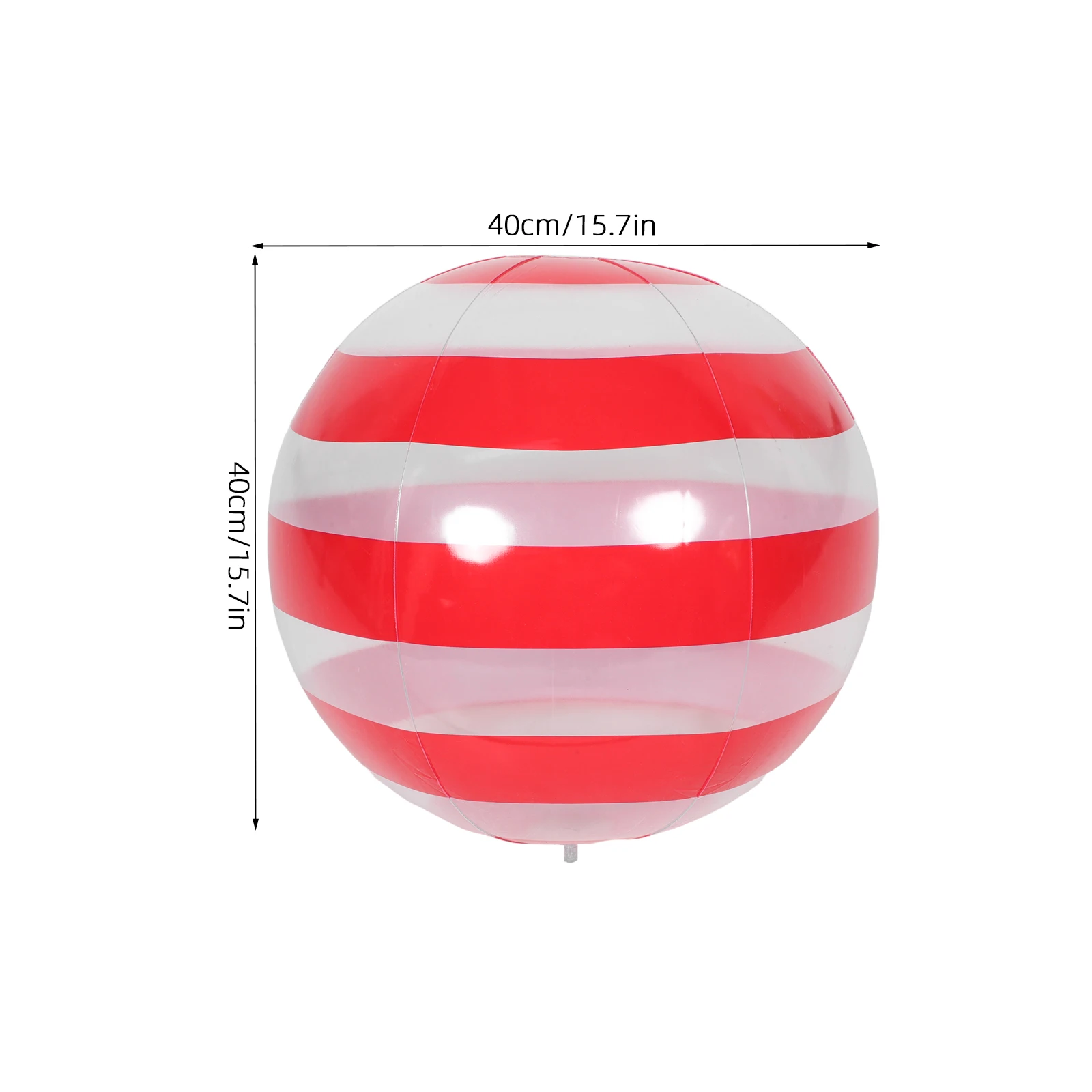 Clear Inflatable Beach Ball Vibrant Stripe Design For Summer Pool Party Outdoor Wedding Decoration Inflatable Disco Ball