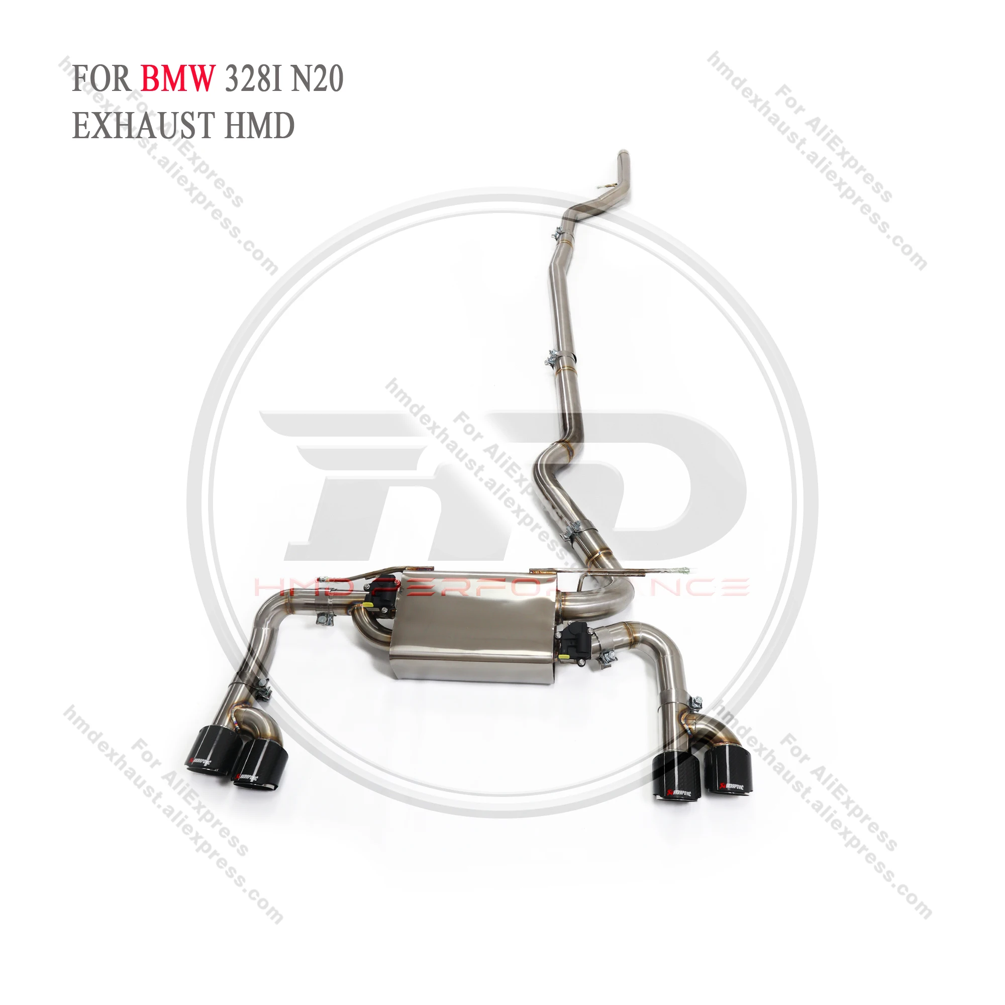 

HMD Exhaust System Stainless Steel Performance Catback for BMW 328i 320i 330i 420i 428i N20 2.0T Muffler With Valve