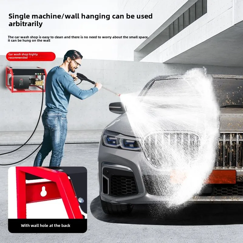 380V cleaning machine high power washing machine car wash shop artifact high pressure