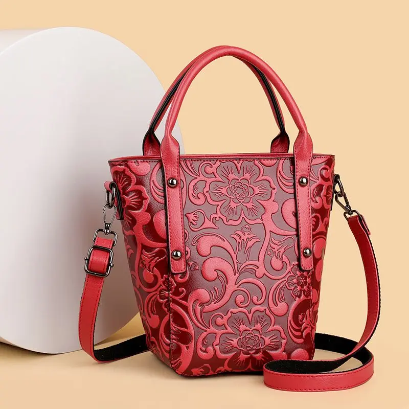 genuine-leather-retro-carved-women-package-hand-held-bucket-bags-genuine-leather-commuting-one-shoulder-underarm-crossbody-bag