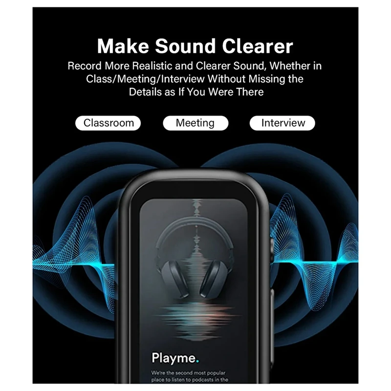 

DYJ-zpP10 Deelife Professional Digital Voice Recorder with Playback MP3 Music Player Noise Reduction Small Sound