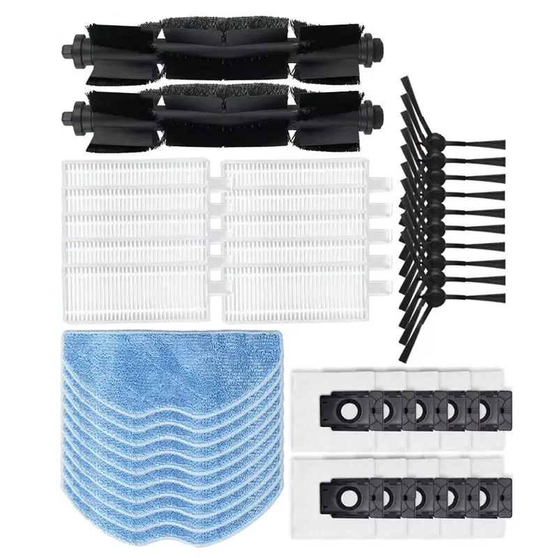 Cepillo principal, cepillo lateral, filtro, bolsa para polvo y mopa para aspiradora AC39, repuestos para 360 S8 / 360 S8 Plus / EZVIZ RE4 Plus / EZVIZ RE5 Plus