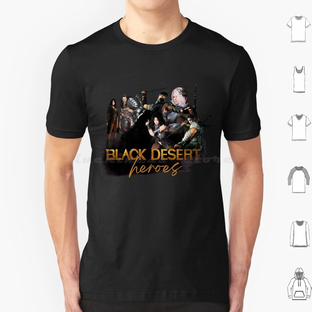 Black Desert Online Heroes T Shirt Cotton Men Women Diy Print Black Desert Online Bdo Black Spirit Mmo Game Mmorpg Black Desert