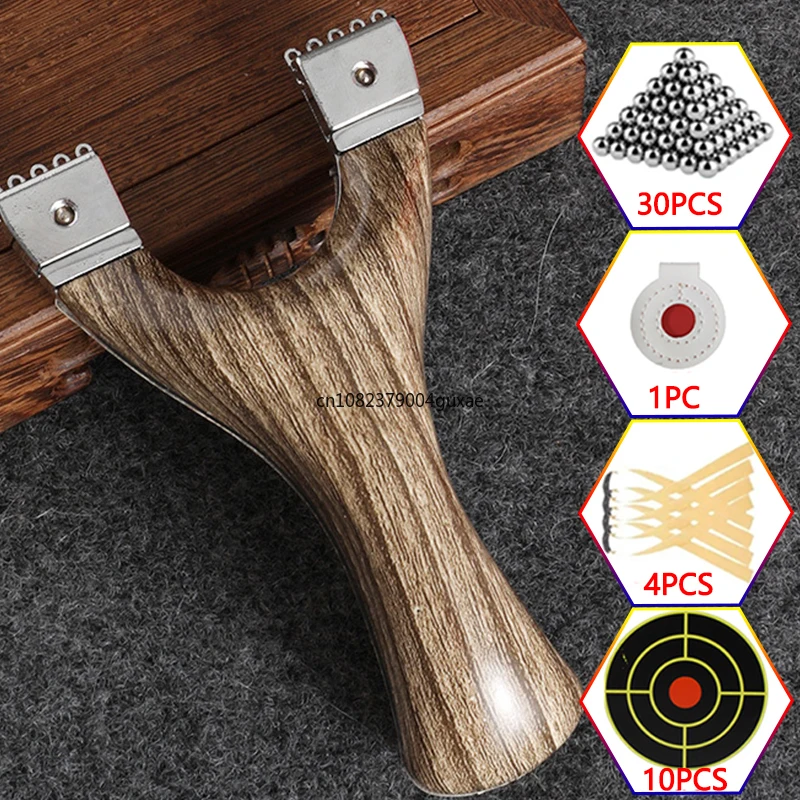 

Powerful Solid Wood Technology Wooden Slingshot Outdoor Precision Hunting Competitive Tube Rubber Band Shooting Catapult