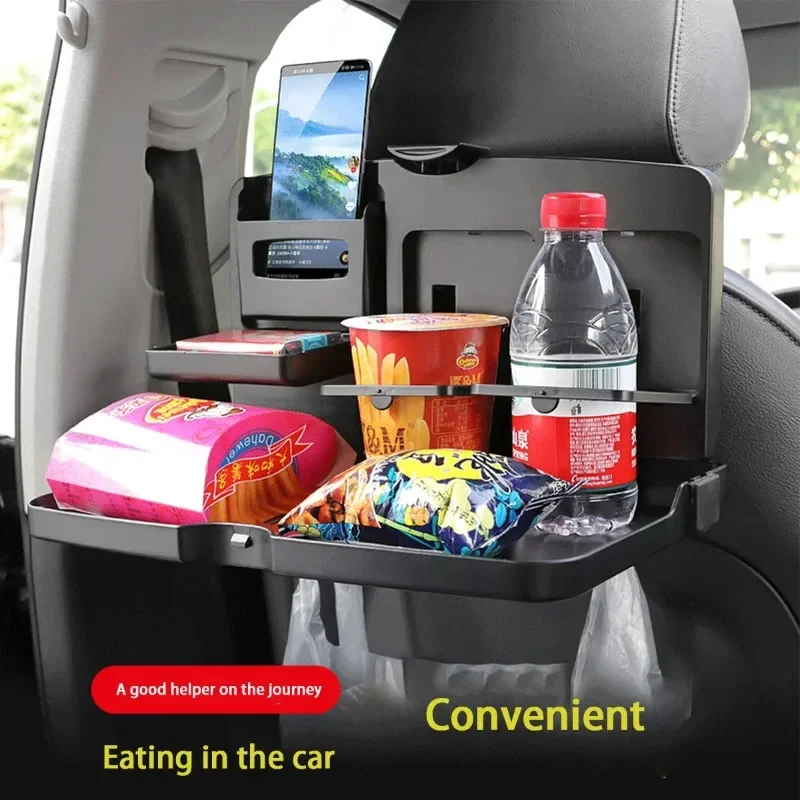 Car Mounted Rear Small Table Board Foldable Dining Table on Sedan Dining Stand Multifunctional in Car Office Dining Tray