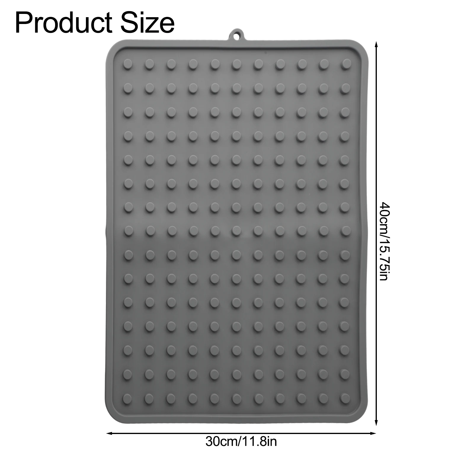 

Heat-resistant Mat Non-Slip Drain Pad Countertop Protection Black Fast Drying Kitchen Mat Flexible And Space-Saving