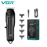 VGR Hair Trimmer Professional Hair Clipper Electric T-Blade Hair Cutting Machine 0mm LED Display Barber Trimmer for Men V-982