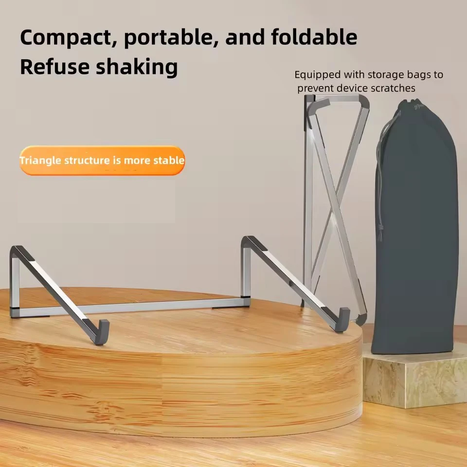 

Складная регулируемая подставка для ноутбука MacBook/ПК/планшета/ноутбука — держатель для рассеивания тепла, портативная многоугольная регулировка высоты