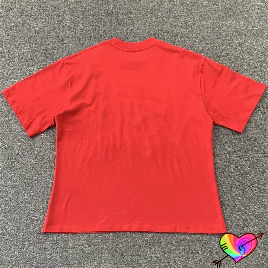 2024 Red CPFM.XYZ T-shirt 3D Puff Print Ye Must Be Born Again Tee Men Women Loose CPFM Short Sleeve Hip Hop Kanye West Tops