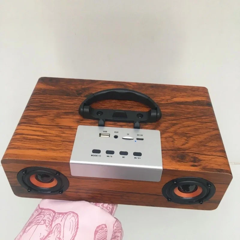 مرحبا فاي رف الكتب الخشبي نظام الصوت 50 واط مكبر الصوت الطاقة الكمبيوتر سطح المكتب المسرح المنزلي Boombox الخشب سماعة لاسلكية تعمل بالبلوتوث صندوق مكبرات الصوت