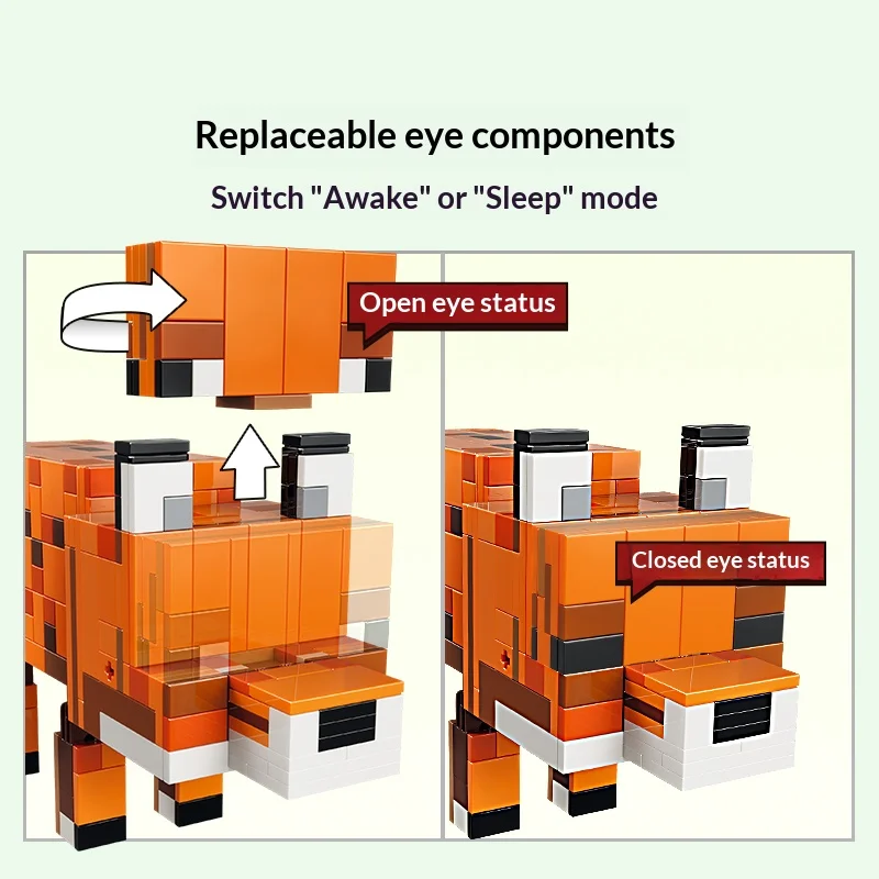 レゴ ビルディングブロック マイワールドシリーズ 21588 フォックス 子供用 男の子と女の子 組み立てブロックおもちゃ ギフト