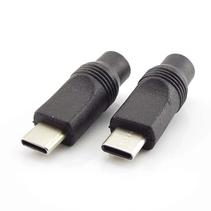 Nguồn Adapter DC Chuyển Đổi USB Loại C Nam Đến 5.5X2.1Mm Nữ Jack Kết Nối Cho Laptop Notebook máy Tính Máy Tính Điện Thoại Di Động