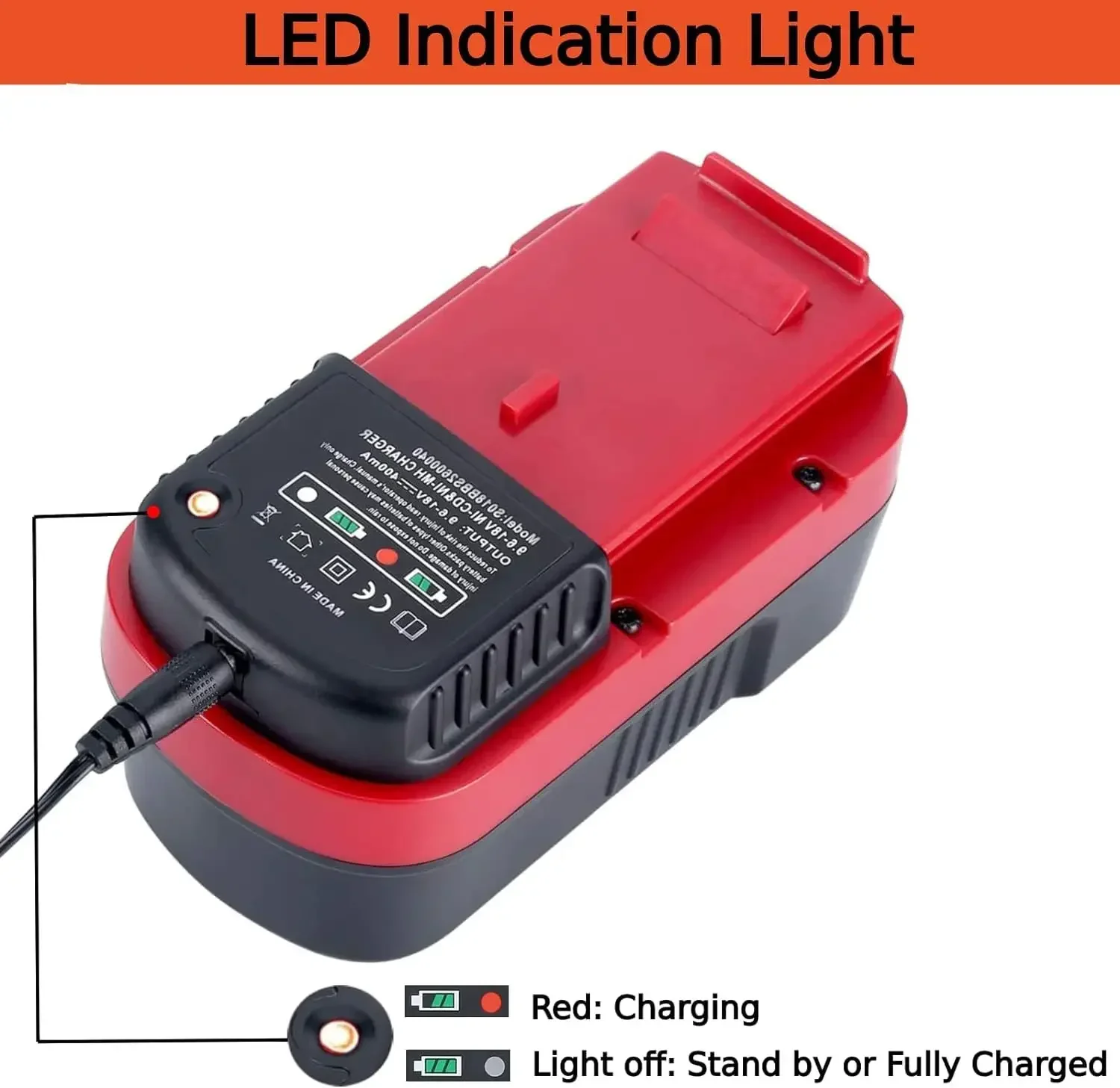 Ładowarka zamienna 9.6V-18V NiMh do akumulatorów Hpb18-Ope FSB14 FS12B HPB18 HPB96 FSB96 do elektronarzędzi Black&Decker 18V NiMh