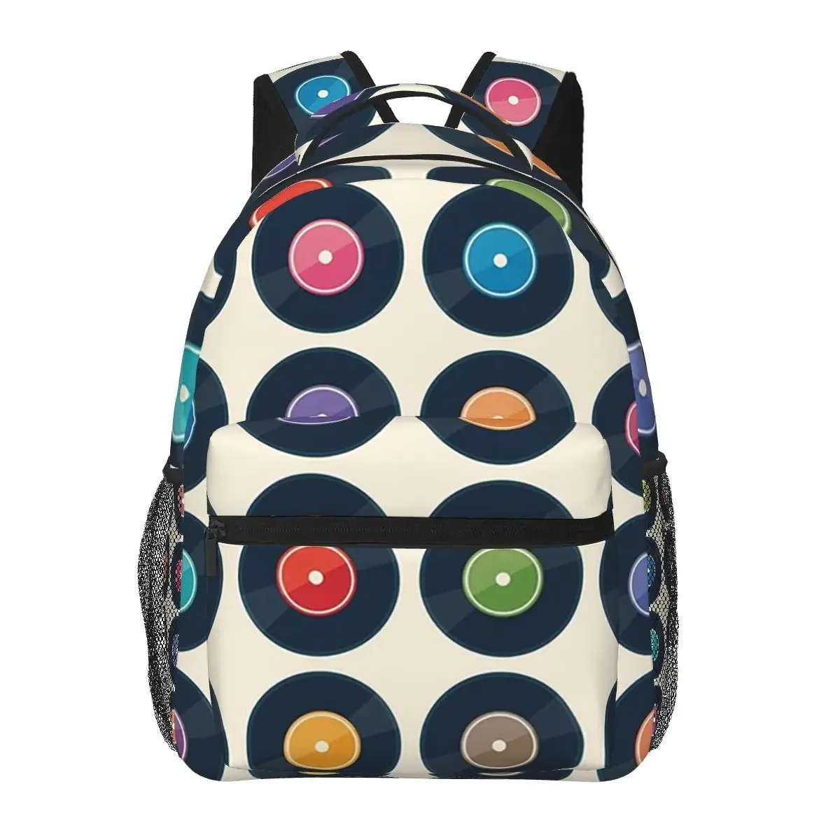 Collezione di dischi in vinile zaini ragazzi ragazze Bookbag borse da scuola per bambini zaino per Laptop in cartone animato borsa a tracolla di grande capacità