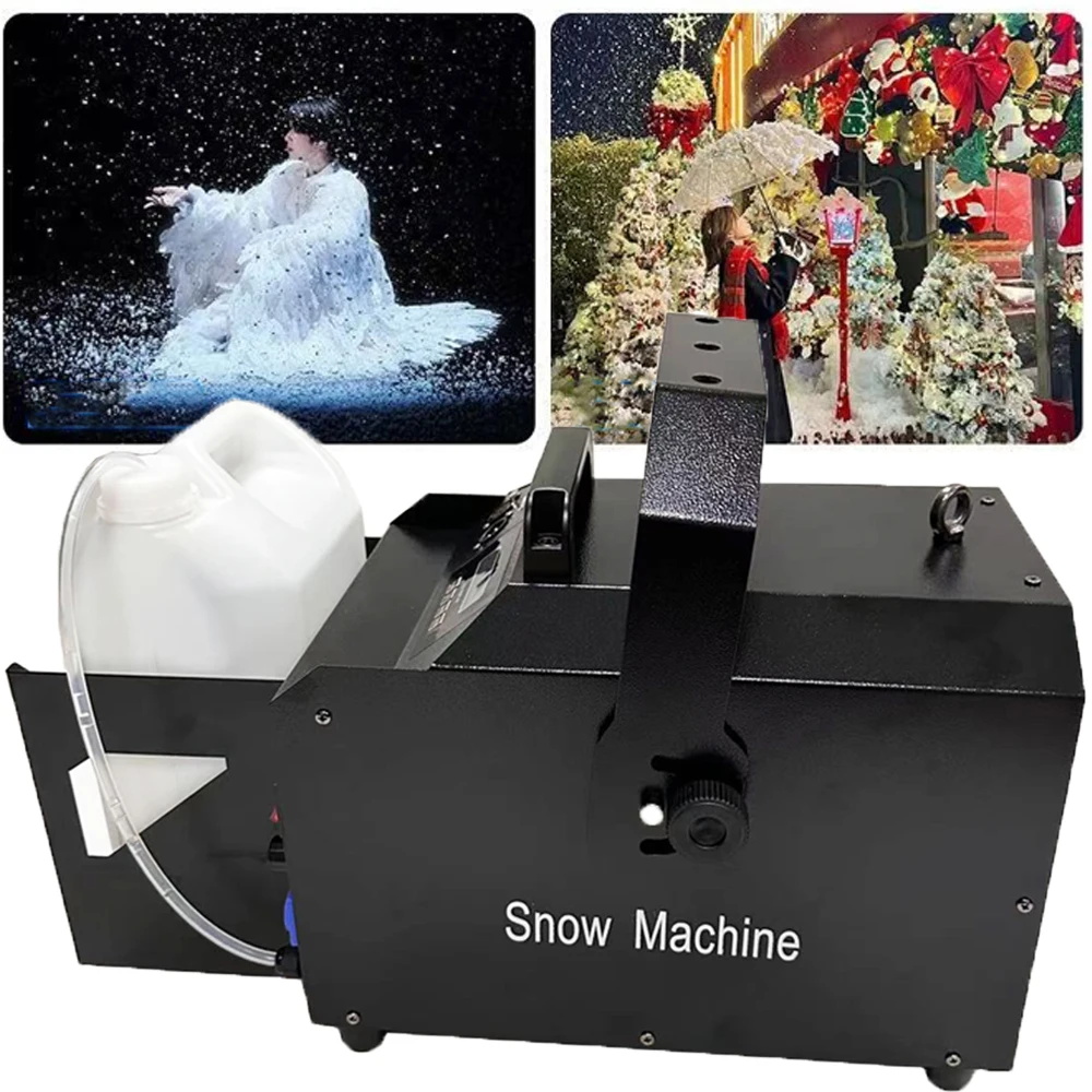1500W Snow Machine Effect for Party Christmas Artificial Snow Stage Effect DJ Equipment Create Magical Winter Scenes