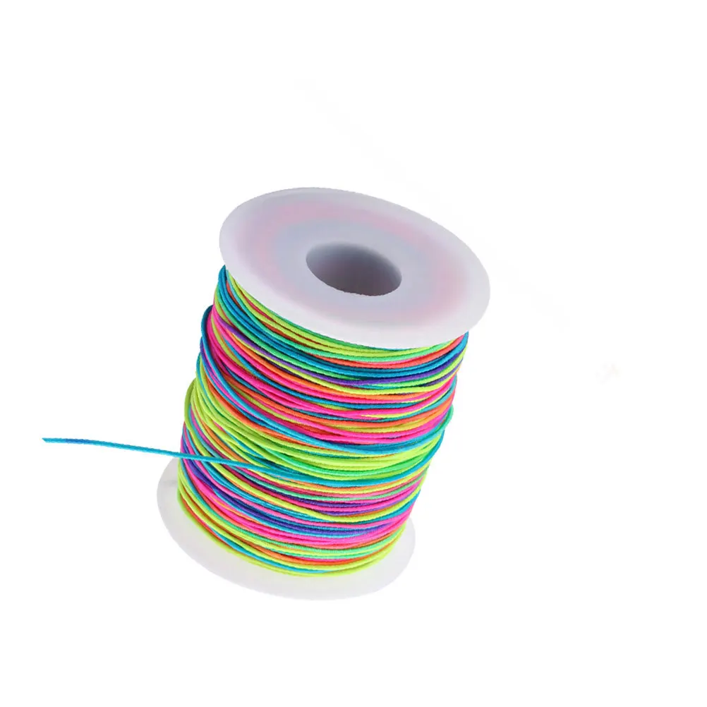 

1 Roll 65m Colorful Elastic Cord 1.5mm Diameter Stretch Thread for DIY Jewelry Making Bracelets Necklaces Beading String Rope