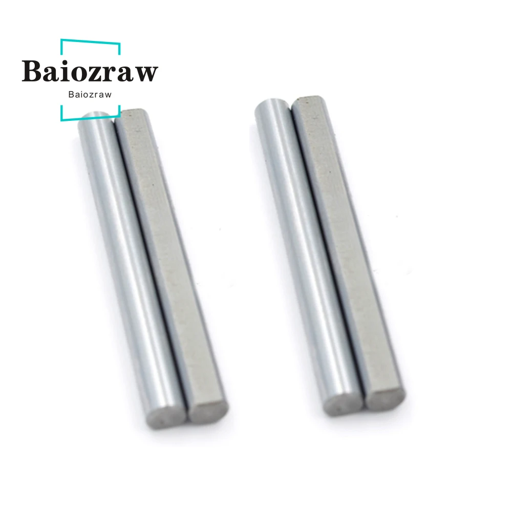 Baiozraw MOTION อะไหล่แบริ่งเหล็ก D ประเภทเพลาบดแบน Linear Rail ความยาวรอบ30/45/50/60มม.เส้นผ่านศูนย์กลาง5มม.3D เครื่องพิมพ์