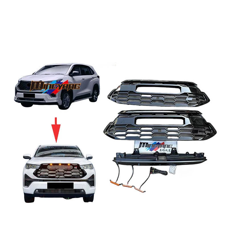 

Modification 2023-2024 Car Accessories Front Bumper Grille for Innova Zenixb Upgrade to Gr Sport Body Kit