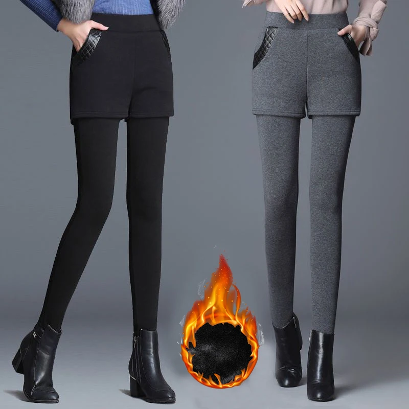 

Зимние прямые флисовые термоштаны для девочек, женские зимние теплые плюшевые брюки с высокой талией, женские классические узкие тонкие брюки