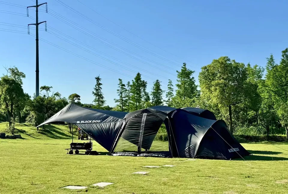 Naturehike-防水ドーム型テント,大規模な日よけ,日よけ,屋外キャンプ
