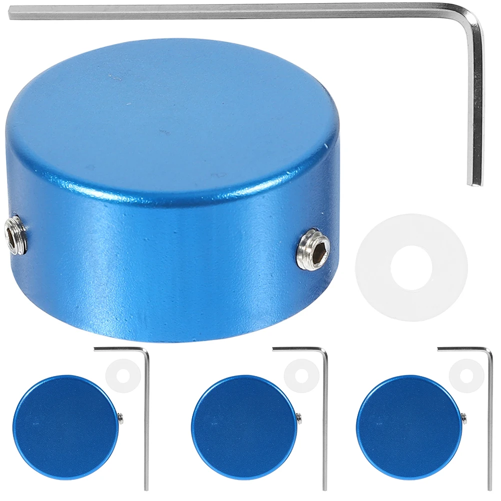 

Effect Knob Set Metal Guitar Pedal Cap Footswitch Topper Protective Effects Caps