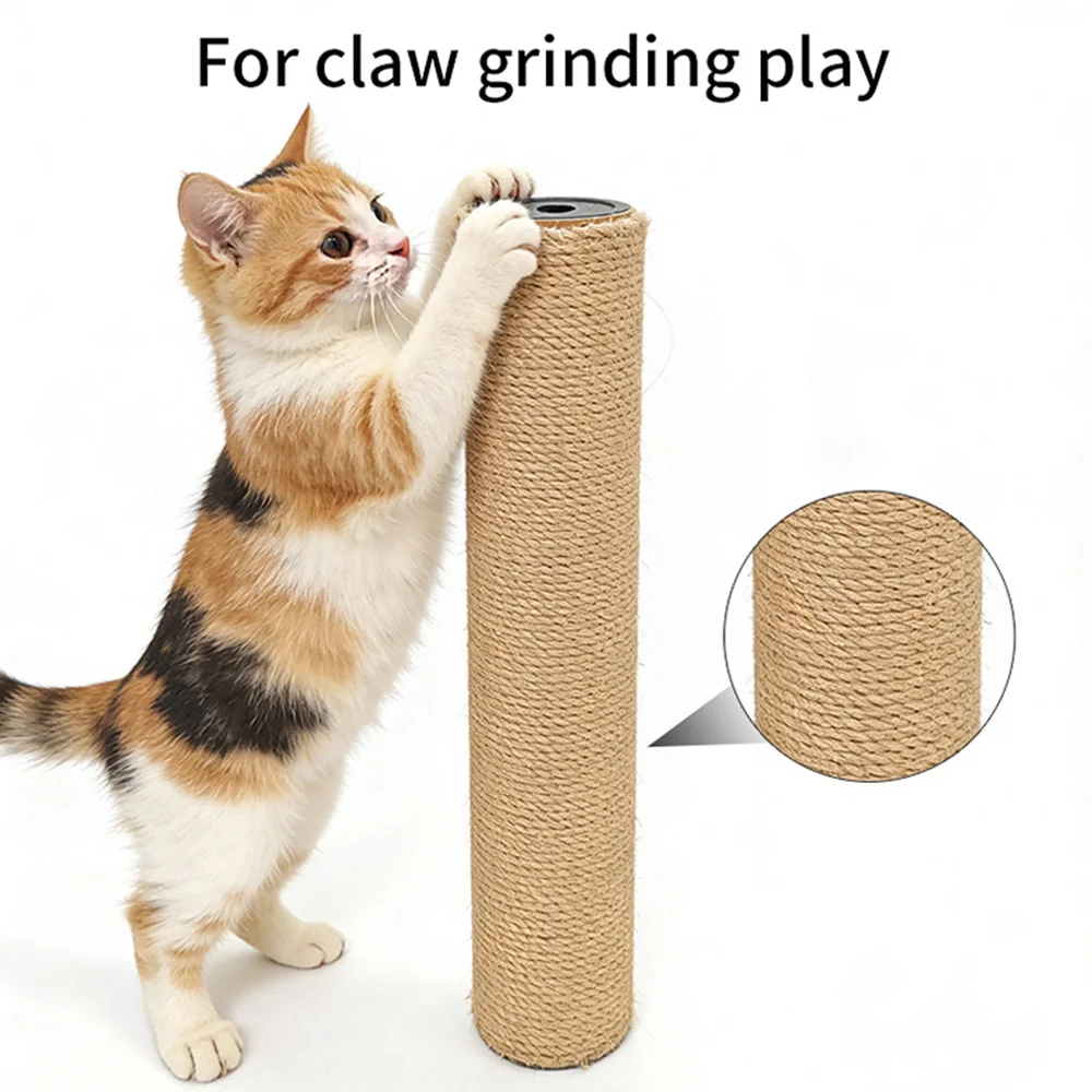 Scratching Post DIY Column, Sisal Rope Replacement Post, Pet Scratcher, Vertical Balcony Tree, Pet Cat Toy Acces