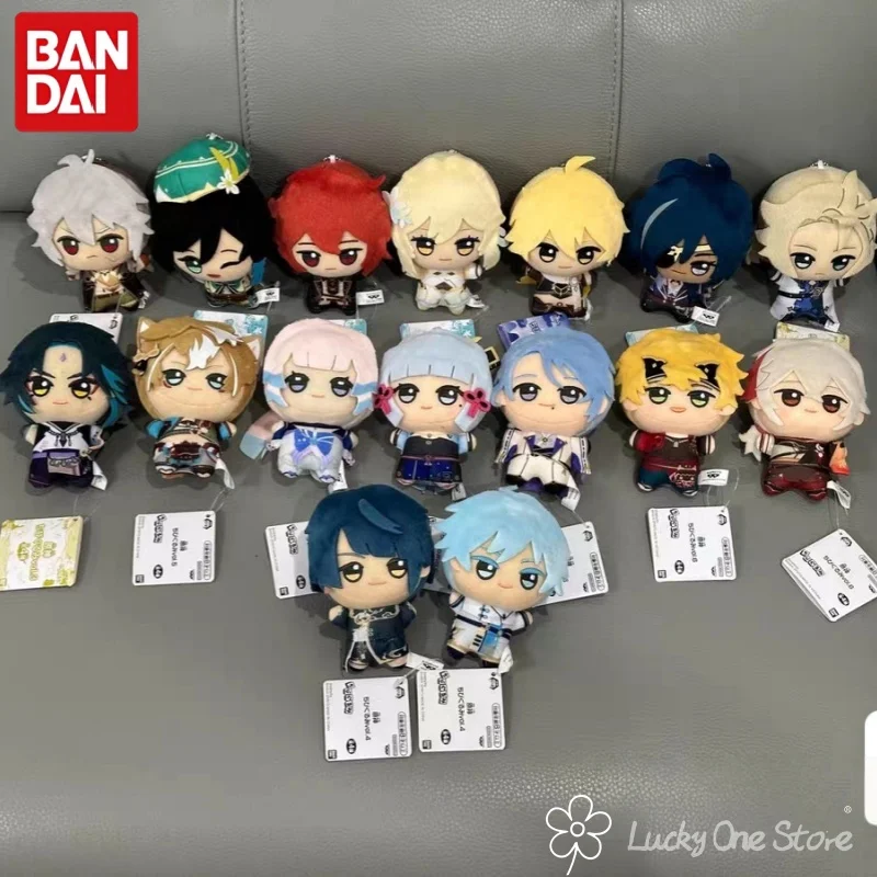 Bandai BANPRESTO Genshin Impact Xiaogu Numi 3a Edição Pingente de Pelúcia Elástica Brinquedo Colecionável de Pelúcia Macia para Fãs