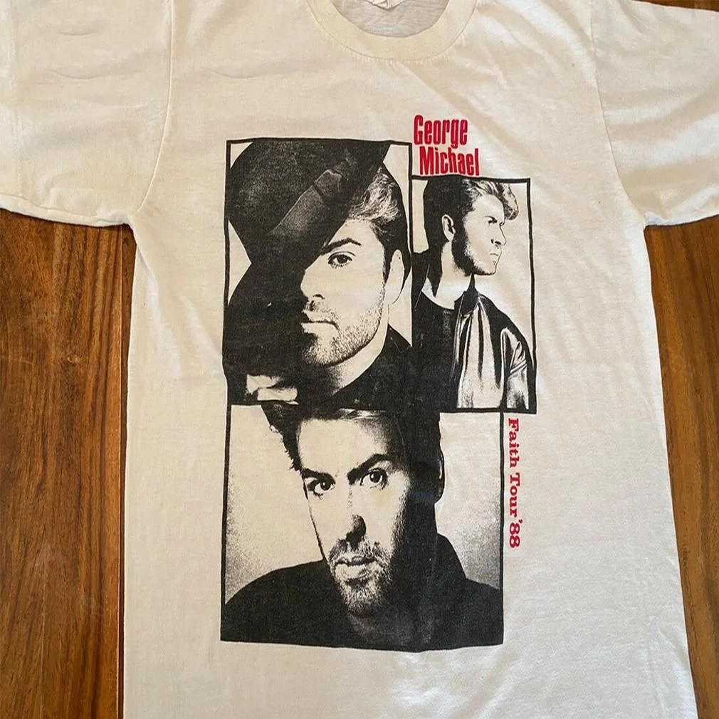 George Michael Shirt Faith Tour 88 Concert Wham LI282