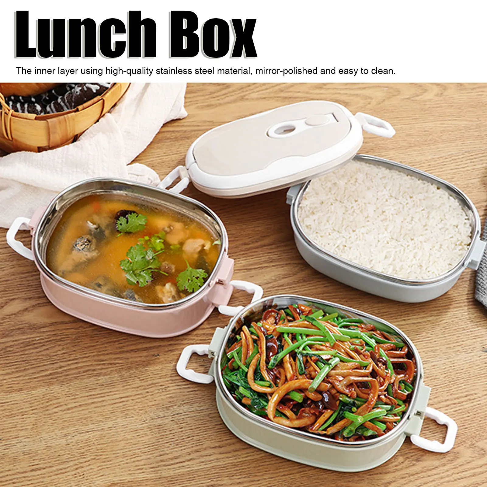 Fiambrera multicapa, contenedo - Food Storage Box Large reseña y precio