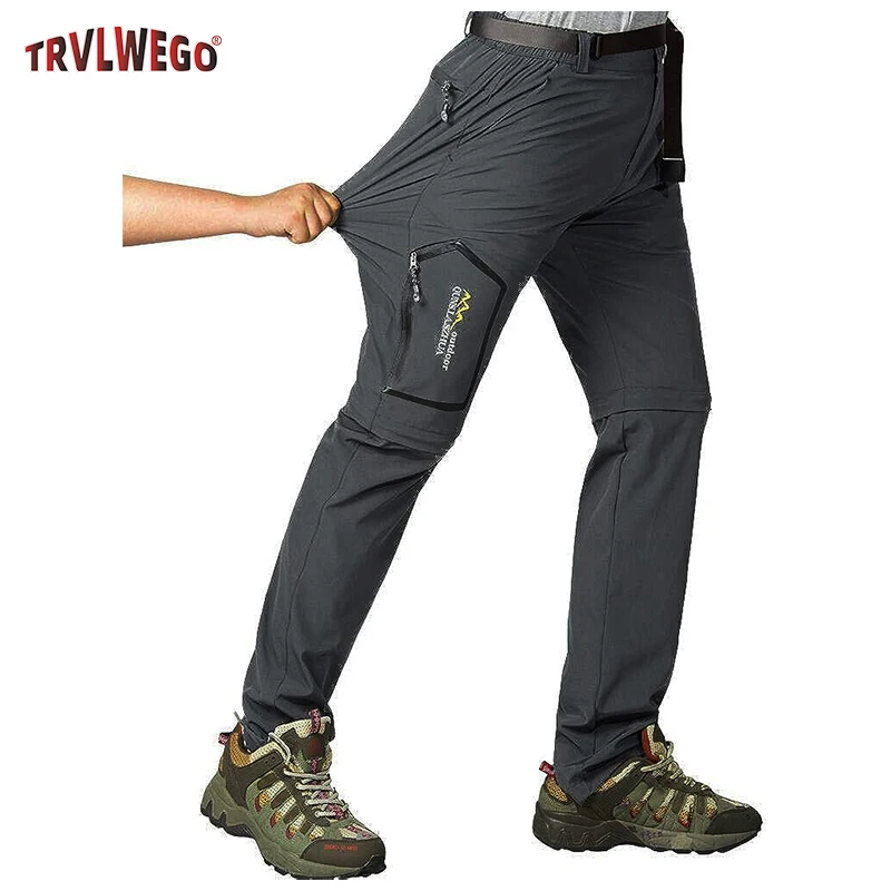 

Men's Slim Fit Lightweight Casual Pants Multi Pocket Quick Dry for Travel Camping Hiking Fishing Summer Elasticity