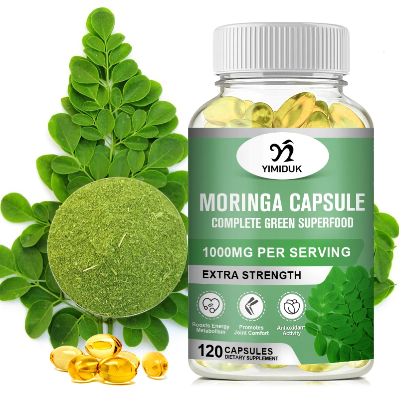 Original Moringa Leaf Powder Capsules Organic Certification Moringa Leaf Natural Food Contains Essential Amino Acids