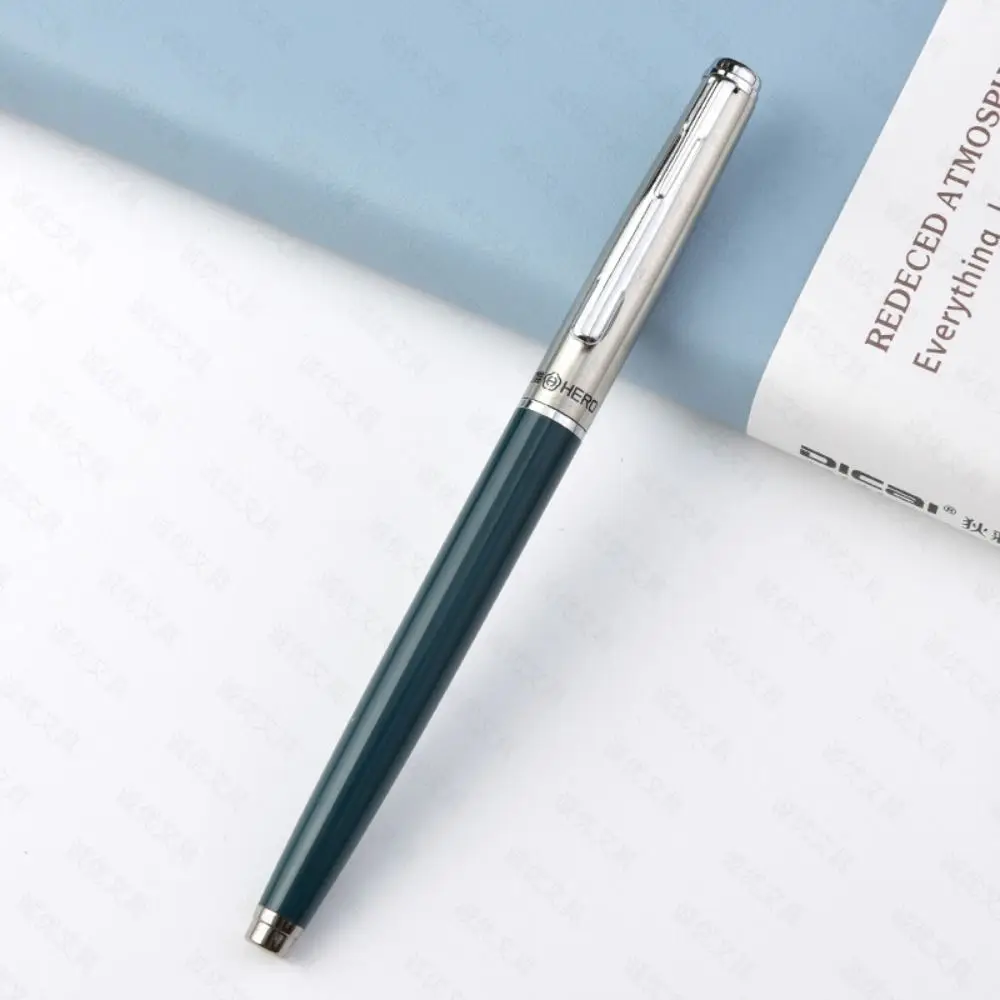 Metal Pen Elegant Hero 007 Fountain Pen Exquisite Classic Design Stationery Pen Positive Attitude Plastic Ink Pen Students