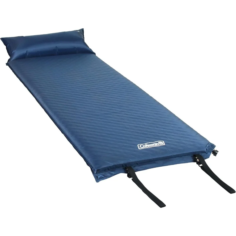 

Self-Inflating Sleeping Pad with Pillow, Lightweight Inflatable Camp Pad with Extra Support & Quick Deflation,No Air Pump Needed
