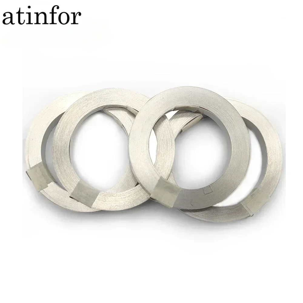 atinforThickness Nickel Plated Strip Tape for Li 18650 Battery Spot Welding Compatible For Spot Welder Machine 5A 5/10M 0.2/0.3m