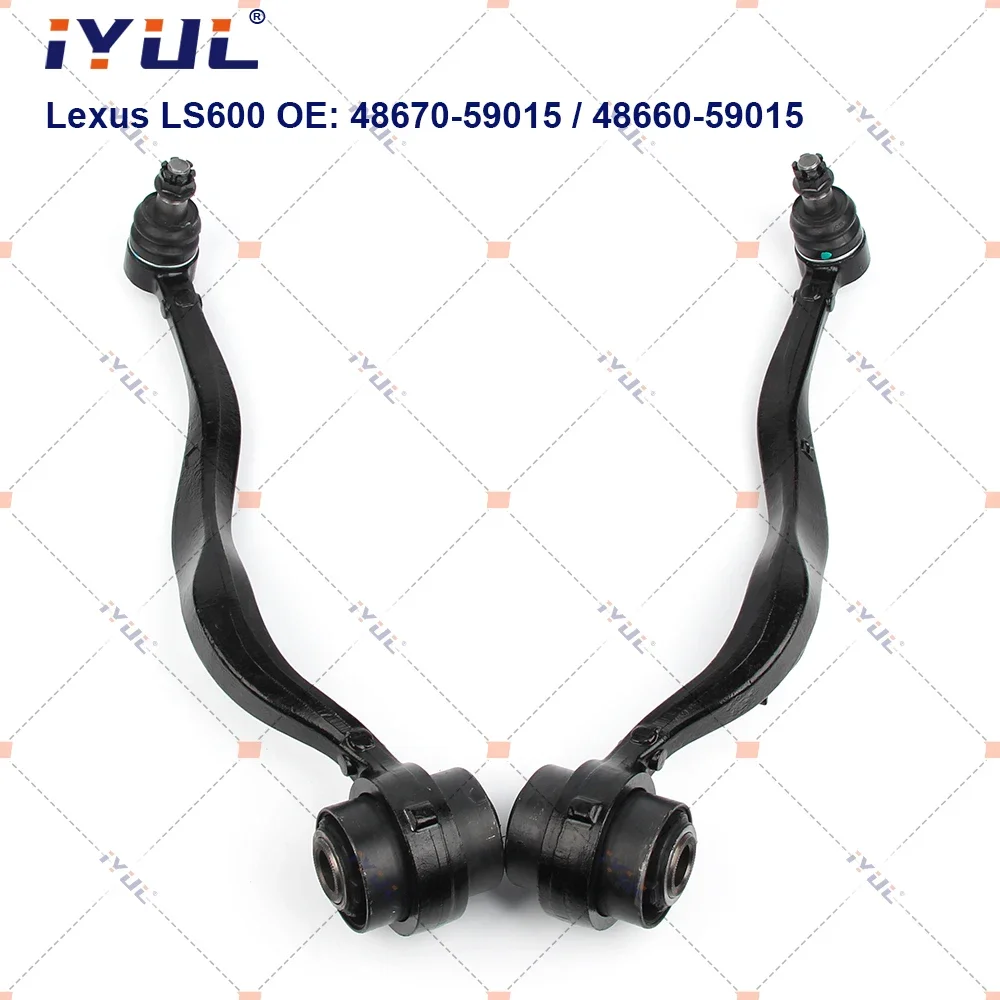 A Pair Front Lower Suspension Control Arm Curve For Lexus LS600 LS600h LS600HL UVF45 48670-59015 48660-59015