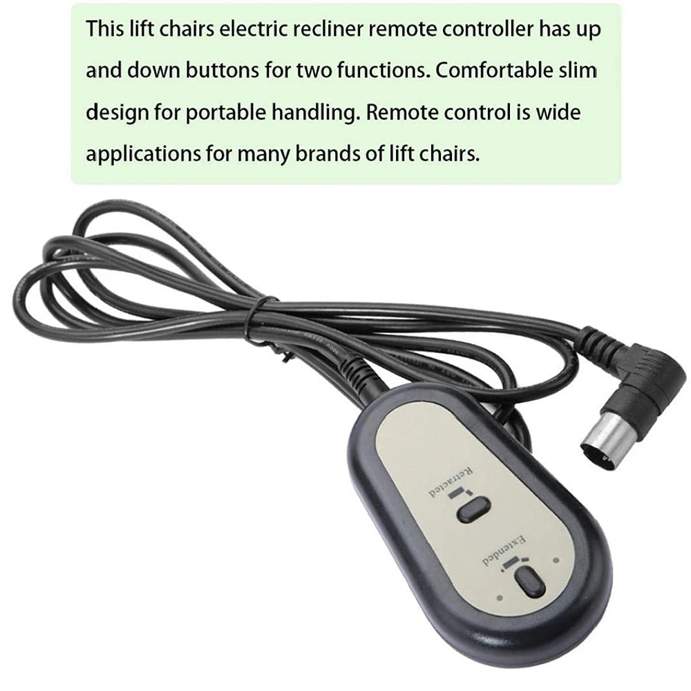 Interruttore reclinabile elettrico telecomando ascensore sedia 2 pulsanti interruttore Controller manuale elettrodomestici