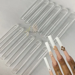 10XL Square Straight Extra Long Gelly False Nail Full Cover Artificial Acrylic Nail Press On Practice Accessories Tool